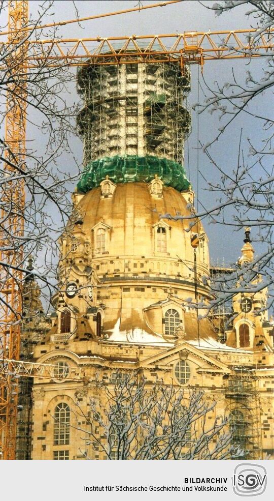 Dresdner Frauenkirche in der Entstehung