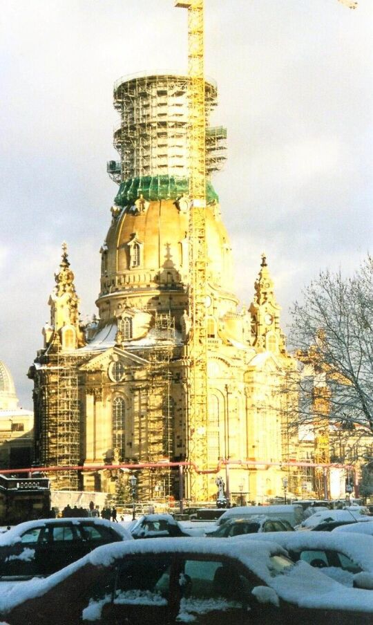 Dresdner Frauenkirche in der Entstehung