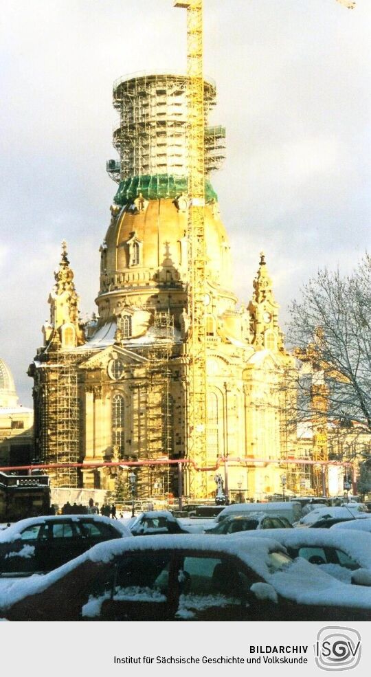 Dresdner Frauenkirche in der Entstehung