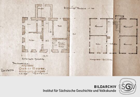 Grundriß des "Fischer-Karl-Hauses" in Königswalde