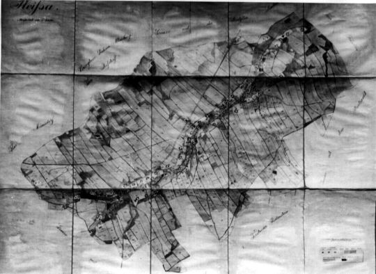 Plan vom Waldhufendorf Pleißa