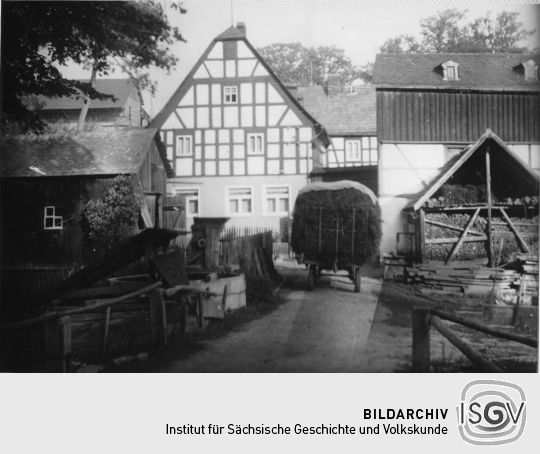 Gesamtansicht der ehemaligen oberen Mühle in Rodau