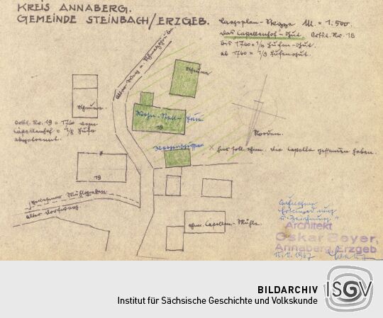 Lageplan des Capellenhof-Gutes in Steinbach