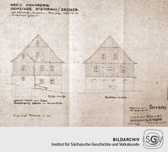 Ansichten eines bäuerlichen Anwesens in Steinbach