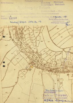 Bild: Flurkarte von Steinbach