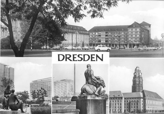 Postkarte: Ansichten von Dresden