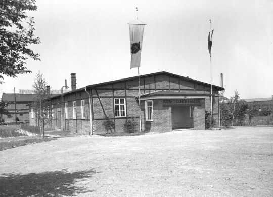 Außenansicht der Aufenthalts-Halle der Waggon- und Maschinenfabrik, Bautzen