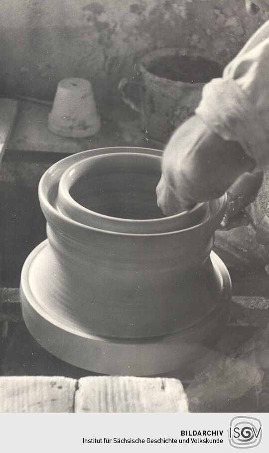 In der Töpferwerkstatt Lehmann in Neukirch