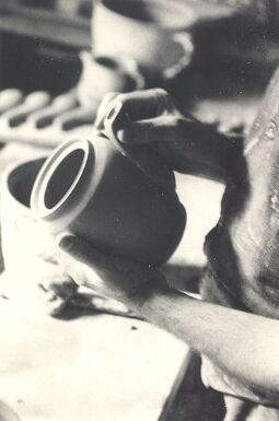 Bild: In der Töpferwerkstatt Lehmann in Neukirch