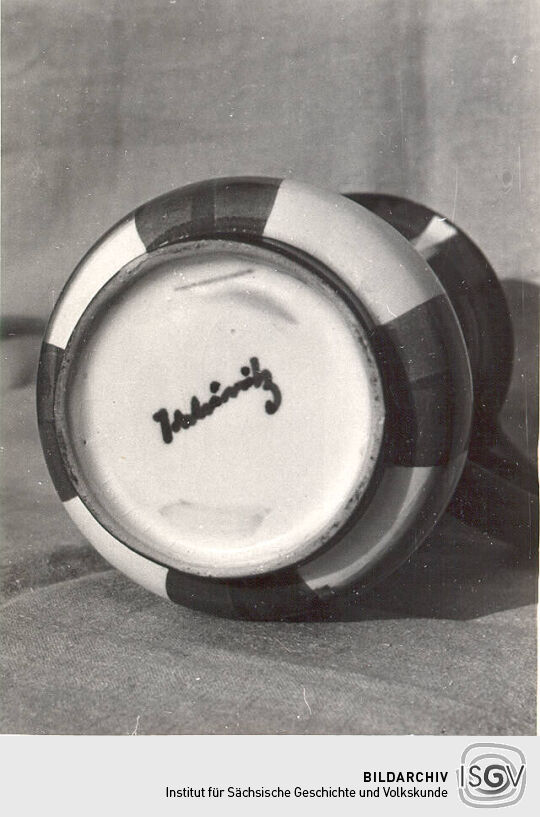Boden einer Vase