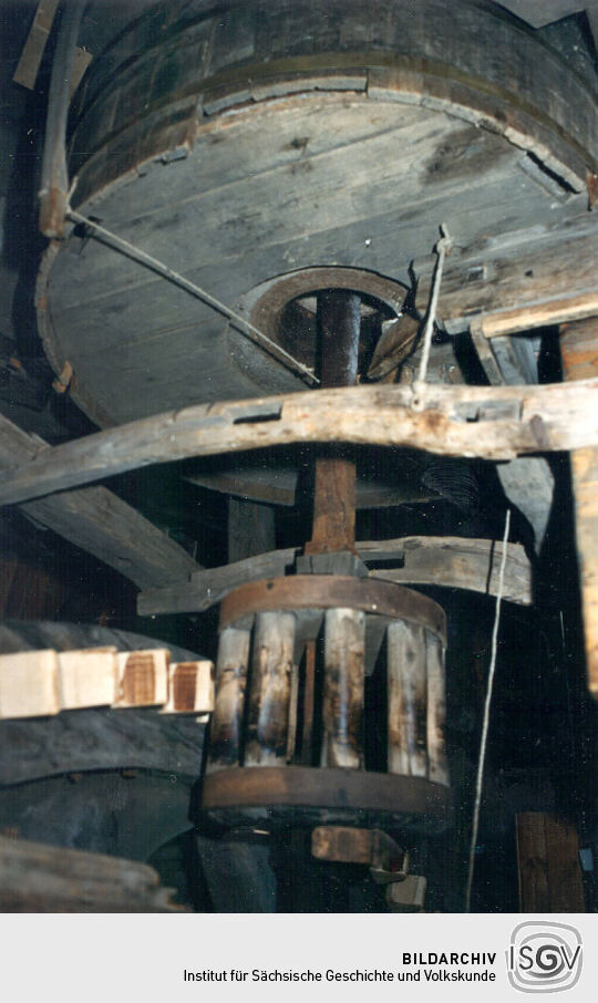 Mühlstein und Getriebe