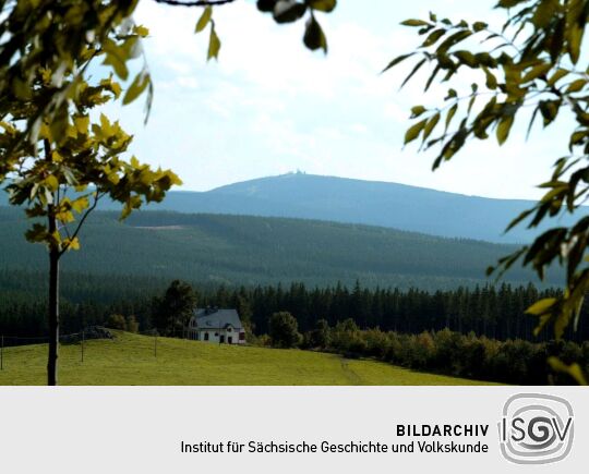 Blick zum Fichtelberg (vom Bärenstein)