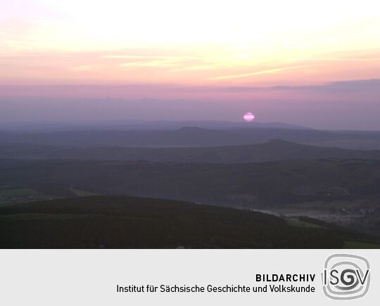 Sonnenaufgang am Fichtelberg.