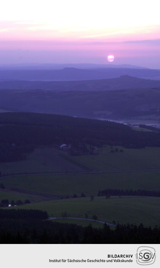 Sonnenaufgang am Fichtelberg.