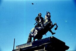 Bild: Der Goldene Reiter in Dresden 1959