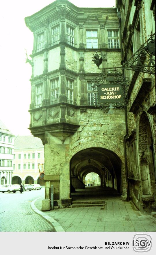 Laubengang am Untermarkt in Görlitz