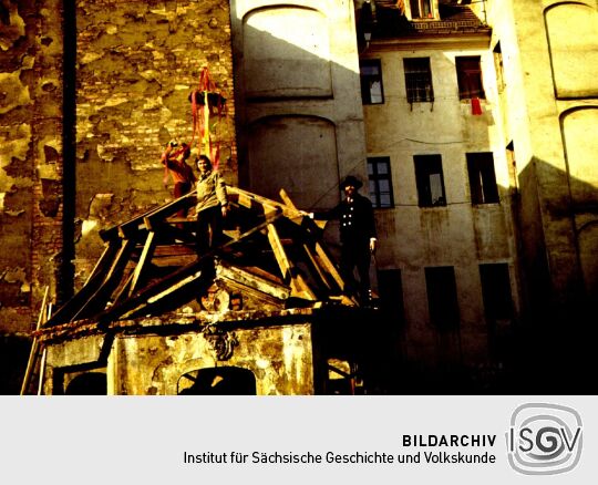 Hinterhof in Dresden