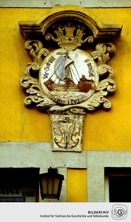 Fassadendetail in Stadt Wehlen