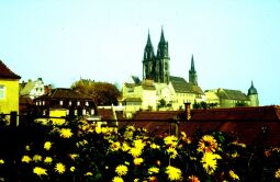 Bild: Blick auf Meißen - Dom und Burg