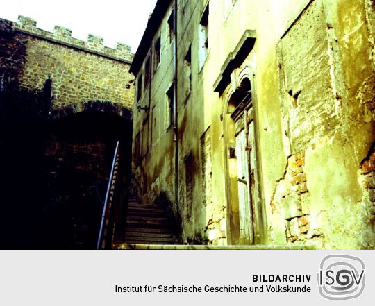 Meißen - Die Schlossstufen im Hohlweg