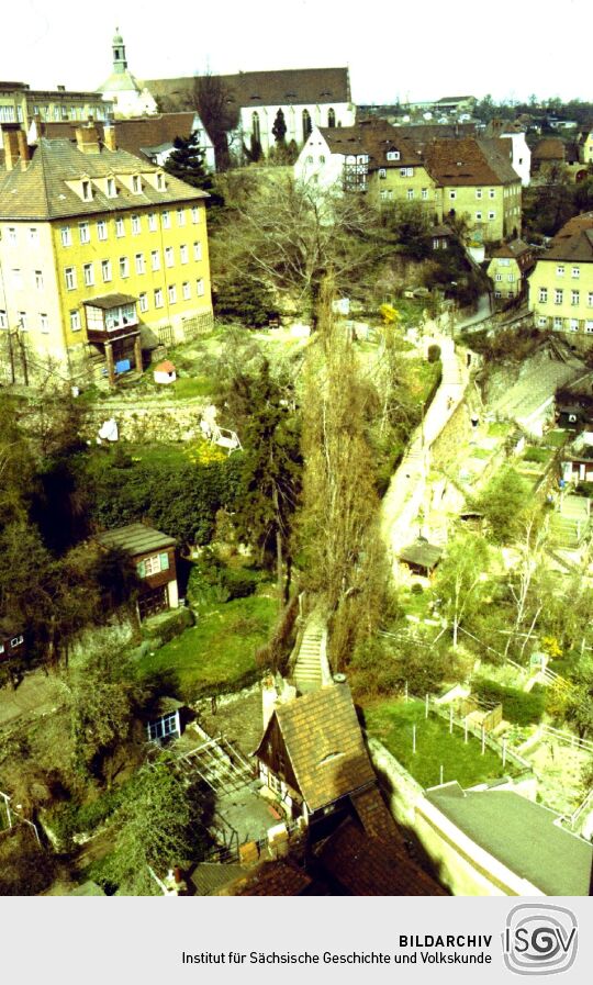 Blick von der Frauenkirche zu St. Afra - über Frauenstufen