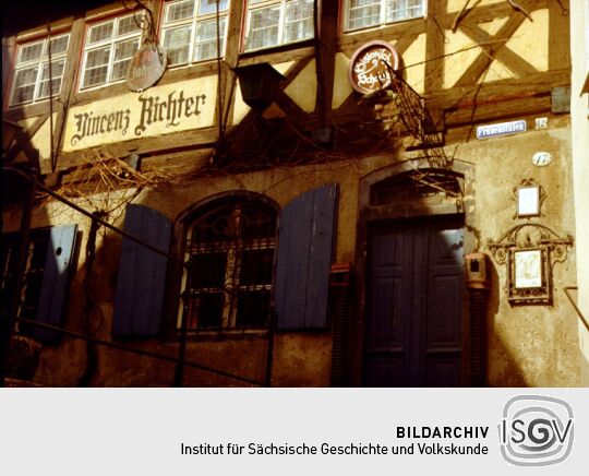 Meißen - Histor. Gaststätte "Vincenz Richter" (An der Frauenkirche/Markt)