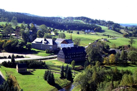 Blick  auf Rauschenbach von der Talsperre