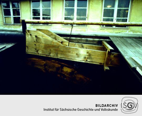 Wasserantrieb für Drechselwerk