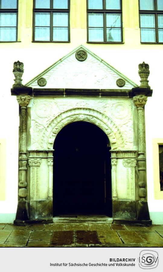 Freiberg, Obermarkt - Portal