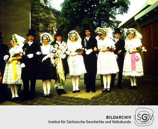 Umzug der Brautpaare auf dem Stadtfest in Bautzen