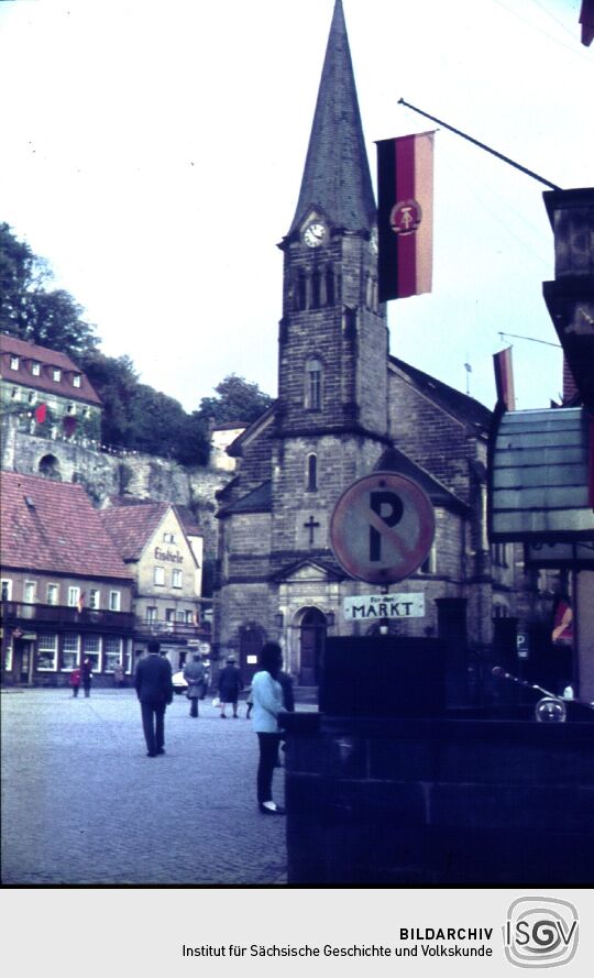 Ortsansicht in Stadt Wehlen