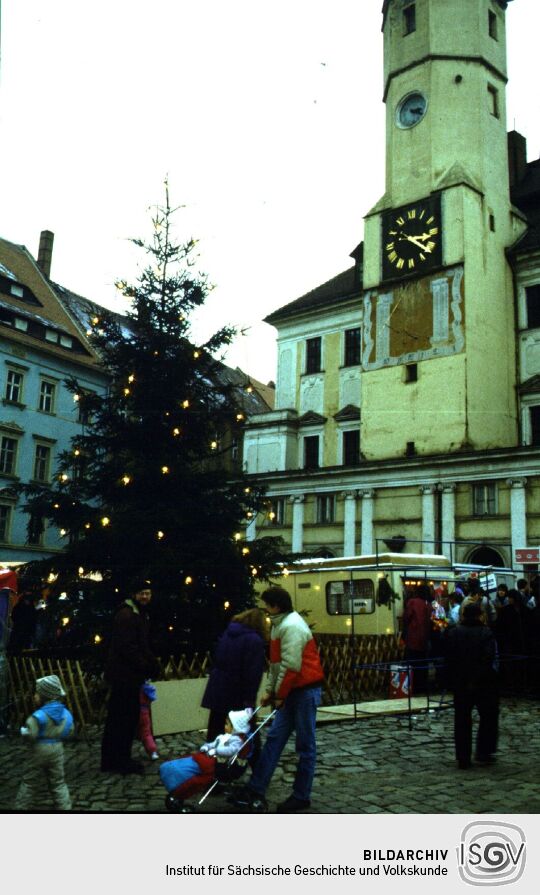 Weihnachtsmarkt am Rathaus in Bautzen