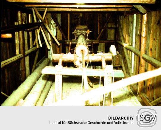 Bohrer zur Herstellung von Holzröhren  - Freilichtmuseum