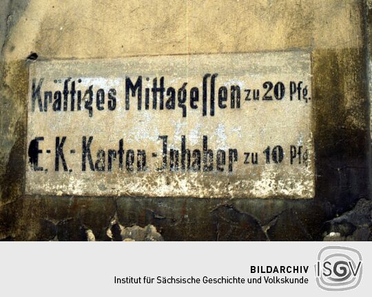 Gaststättenreklame in Görlitz