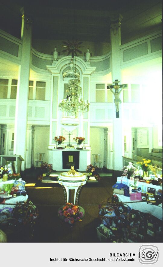 Kirchenschmuck zum Ernstedankfest in Seiffen