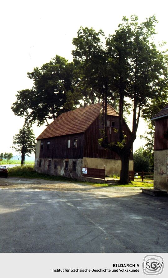 Scheune vom Landgasthof "Dürrer Fuchs" an der B6 in Schmiedefeld