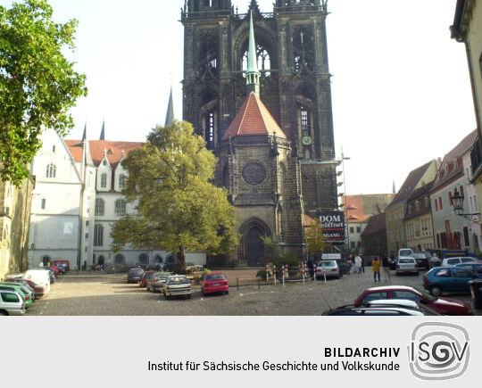 Meißen, Domplatz - Schloss Albrechtsburg, Dom und ehem. Domherrenhäuser