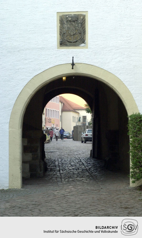 Tor in Meißen auf dem Burgberg (Amtsgericht - Ausfahrt)