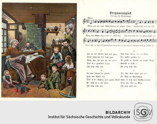 Postkarte 'Bergmannsglück'
