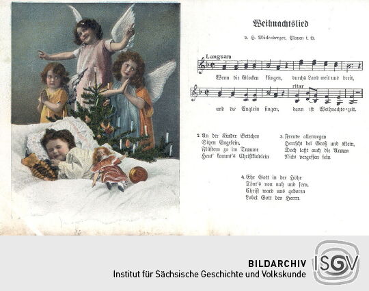 Postkarte 'Weihnachtslied'