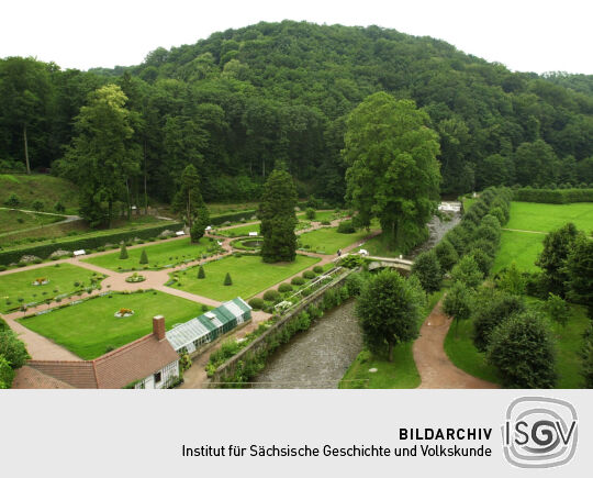 Landschaft bei Schloss Weesenstein