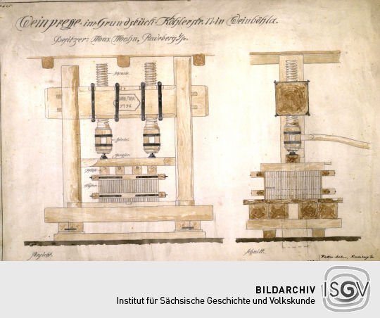 Weinpresse in Weinböhla