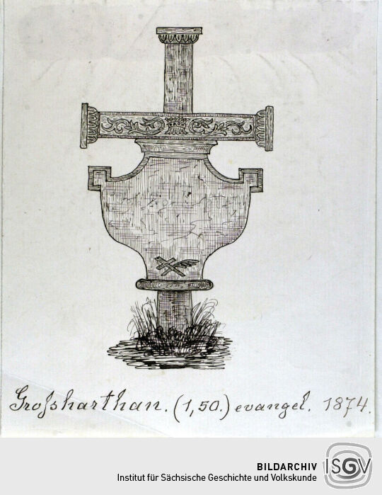 Grabstein in Großhartau