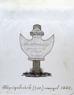 Bild: Grabstein in Königsbrück