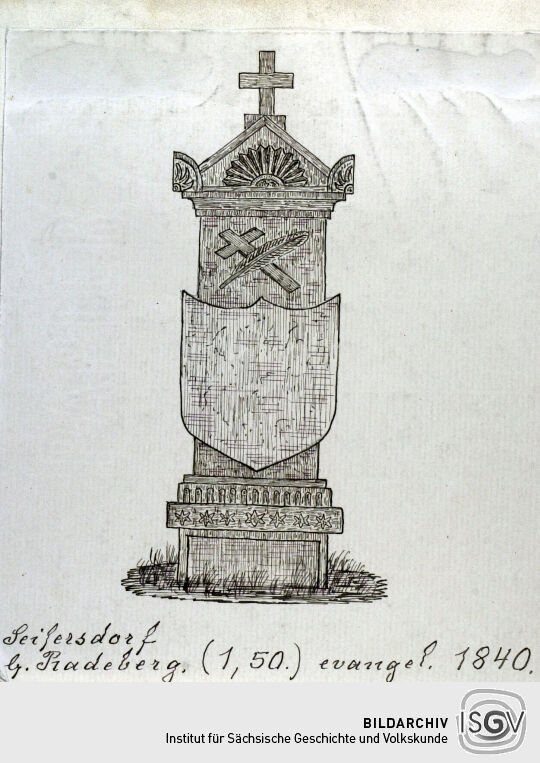 Grabstein in Seifersdorf bei Radeberg