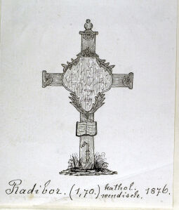 Bild: Grabstein in Radibor