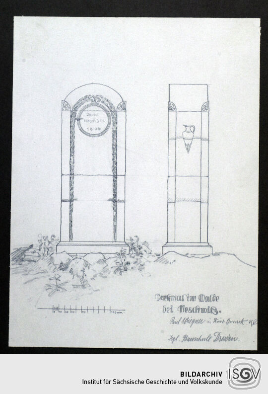 "Denkmal im Walde"  in Neschwitz
