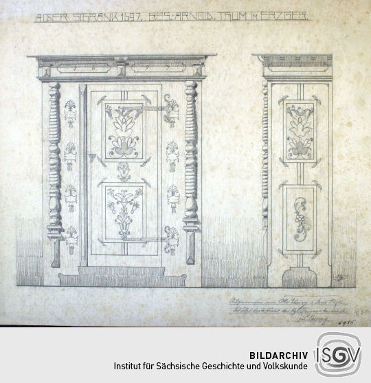 Schrank in Thum im Erzgebirge