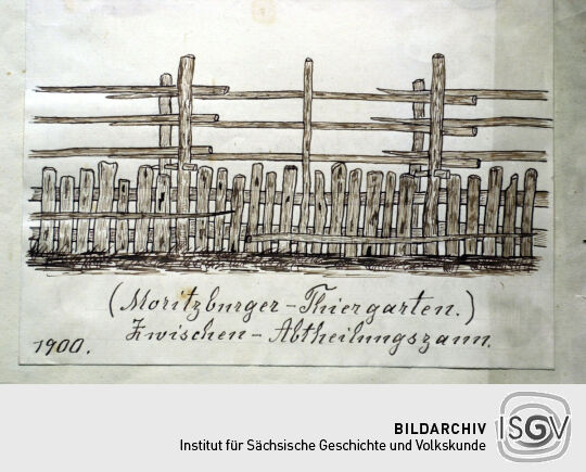 "Zwischen-Abtheilungszaun" in Moritzburg