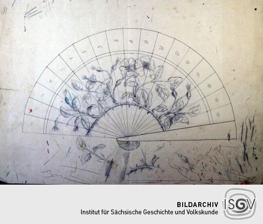 Musterzeichnung für textile Gestaltung von Margarete Meyrich